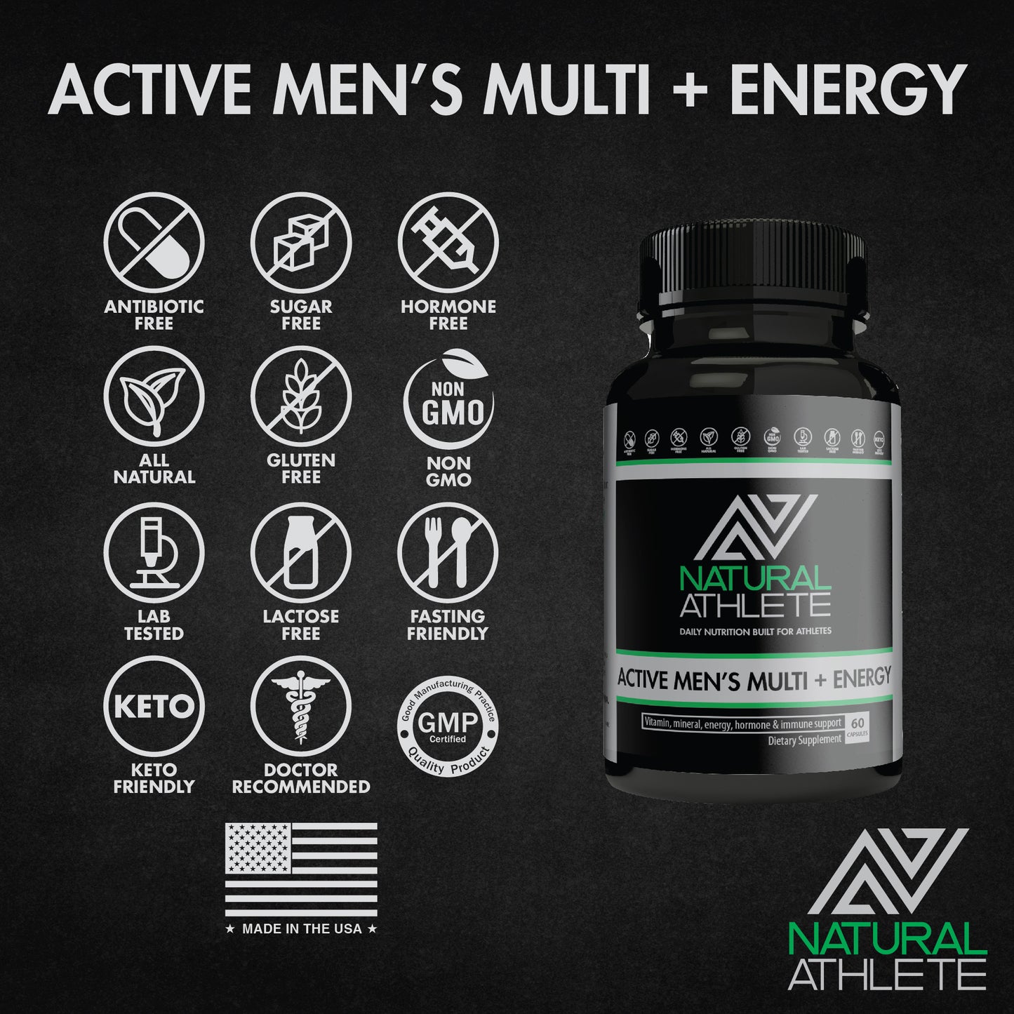 Active Men's Multi + Energy