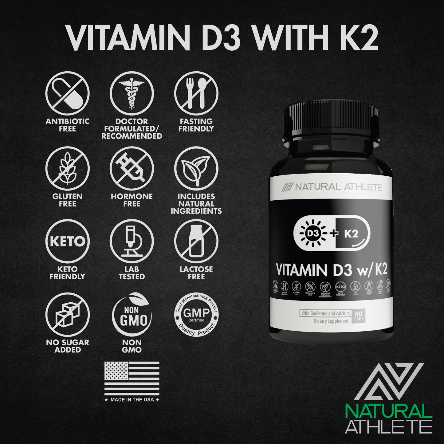 Vitamin D3 with K2